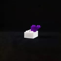 2x1 Up Slope - Printable Lego Brick