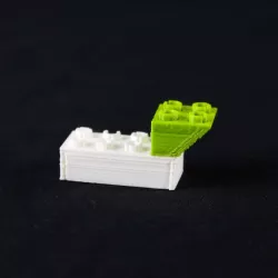 2x2 Slope Up- Printable Lego Brick