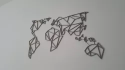 60x40 / Geometrical World / World Map / Home / Decoration