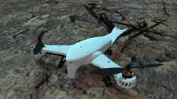 aerial drone canopy for the Robotshop Vtail quadcopter