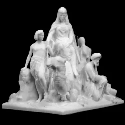 Africa Group, part of the Albert memorial in South Kensington, London