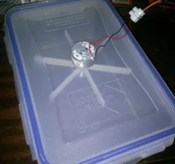 Air mixer (for cold acetone vapor bath)