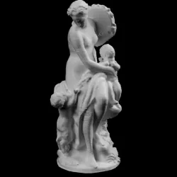 Bacchante with Tambourine and Child at The Louvre, Paris