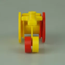 Balloon car with triangle wheels