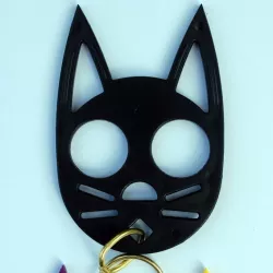 Black Cat self defense keychain