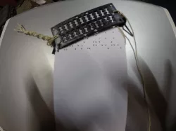 braille writting tool key chain/bracelet