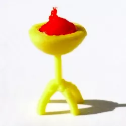 Brazier with flame (OpenForge compatible)