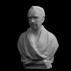 Bryan Waller Procter bust at The National Portrait Gallery, London