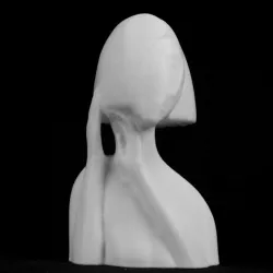 Bust of a Woman at the Zadkine Museum, Paris, France