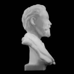 Bust of Jose Maria de Heredia in The Jardin du Luxembourg, Paris