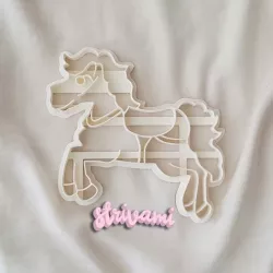 Carousel horse cookie cutter