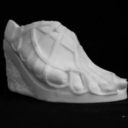 Colossal Marble Foot at The British Museum, London