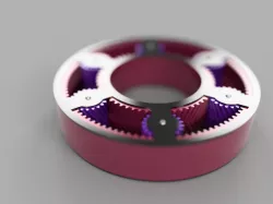 Contra Rotating Heringbone Gears
