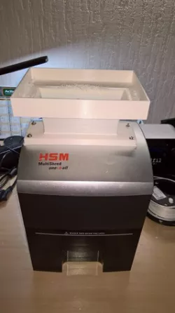 Conversion to plastic shredder