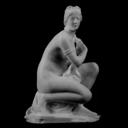 Crouching Aphrodite at The Louvre, Lens