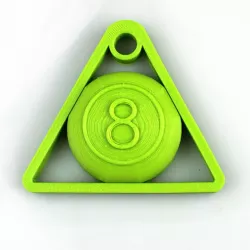 Cue Ball 8 Key Chain