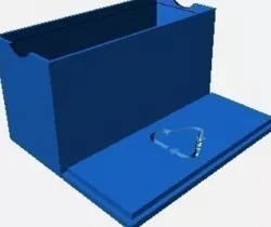 Customizable card box with recycle symbol lid