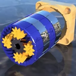 Differential Planetary Gearbox 43.3:1 No Hardware, Less Backlash