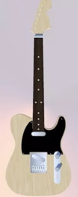 Fender Telecaster in perfect scale 1:4 fully 3D printable