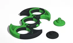 Fidget Spinner Green and Black