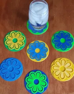 Flower Coasters for Mother's Day