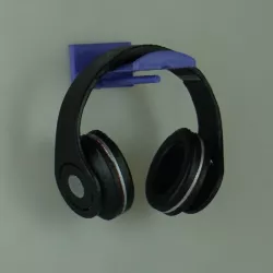 headphone mount with cable holder
