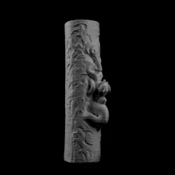 House or elevated mortuary chamber pillar at Quai Branly, Paris
