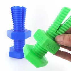 Impossible 3D-printed bolt and nut