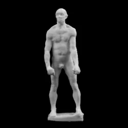 Jean d'Aire Nude Study at The Musée Rodin, Paris