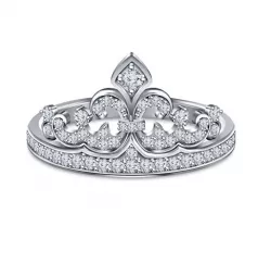 Jewelry 3D CAD Model Of Crown Ring