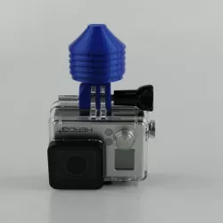 Light bulb attachment designs for GoPro