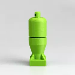 Little Boy Bomb - Key ring emergency capsule