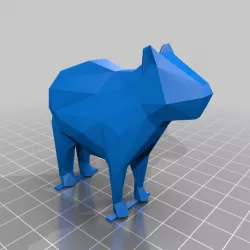 Low Poly Capybara