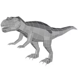 Low Poly T Rex Model_ Cadiaan