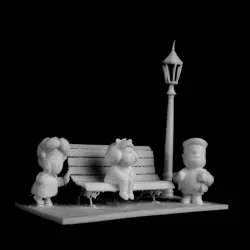 Mafalda and Friends at History Road in Buenos Aires, Argentina