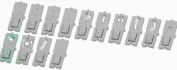 Magnetic braille blocks - Punctiation marks