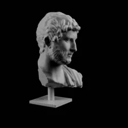 Marble bust of Hadrian at the MET, New York