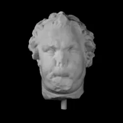 Marble Head of a Satyr at the Metropolitan Museum of Art, New York