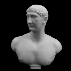 Marble Portrait of the emperor Trajan at The British Museum, London