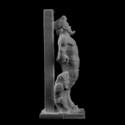 Marble statue of Pan at the Metropolitan Museum of Art, New York