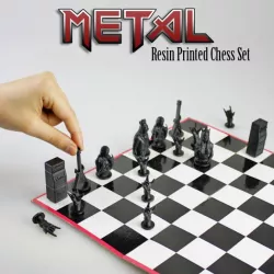 Metal Chess Set! (Resin print)