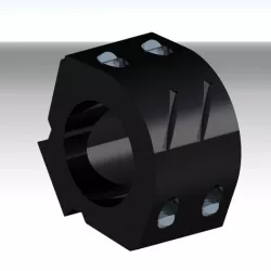 Mich 2000 flashlight support