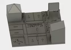 Model of an intersection for the blind