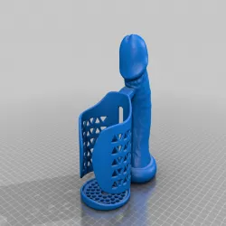 NSFW Can holder with coozie Penis handle
