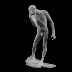 Nude study of Pierre de Wissant at The Musée Rodin, Paris