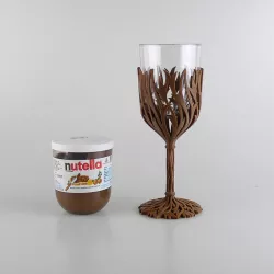 Nutella Wine Glass - Get fat then get drunk