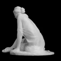 Nymph With Shell at The Louvre, Paris