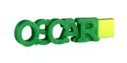 Oscar -personalised USB flash drive with keyring