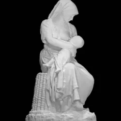 Peasant Nursing a Baby