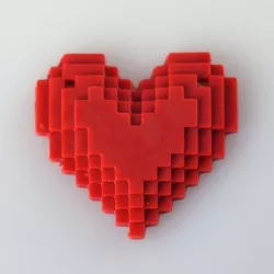 Pixel Heart Pendant